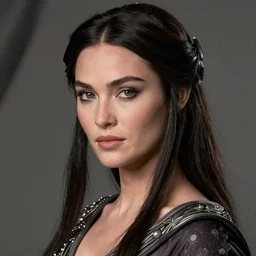 portrait of megan fox as an elven mage, dark, piercing eyes, gentle expression, elegant clothing, photorealistic, highly detailed, artstation, smooth, sharp focus, art by michael whelan, artgerm, greg rutkowski and alphonse mucha