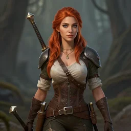 Beautiful female ranger character portrait, Dungeons and Dragons, by Greg Rutkowski, trending on artstation, 4K
