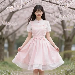 a dress in the style of 桜