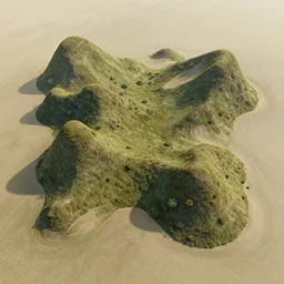 photo of a surreal oddly-shaped landscape