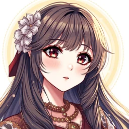anime girl by davinci, beautiful highly detailed illustration, stunning pretty face and eyes, pixiv gelbooru danbooru