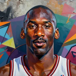 symmetry!! portrait of michael jordan by sachin teng, organic, cables, matte painting, geometric shapes!! hard edges! graffiti, street art