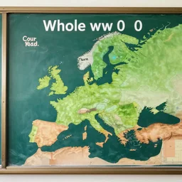 classroom chalkboard map of the whole ww 2 europe explained