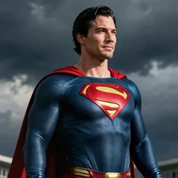 Keanu reeves is superman photorealistic