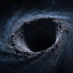 time and space moving backwards through a blackhole into another dimension, in the style of fantasy, cosmic, ultra hd, 8 k,