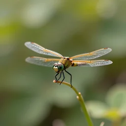 high quality presentation photo of a miuature robotic dragonfly, photography 4k, f1.8 anamorphic, bokeh, 4k, Canon, Nikon