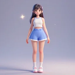 full body shot of a very beautiful girl in very cute realistic WLOP digital art style with bloom ethereal effects, trending on Artstation, made by Tran Ross feminine in pastel shades, trending on pixiv, Unreal Engine 3d, 4k, rossdraws