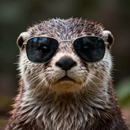 selfie of an anthropomorphized otter wearing sunglasses, fine detailed face, stunning 3 d render inspired art by greg rutkowski and xiang duan and thomas eakes, realistic, highly detailed attributes and atmosphere, dim volumetric cinematic lighting, 8 k octane detailed render, post - processing, masterpiece, vignette, soft focus, vibrant colors