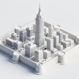 A city surrounded by walls, digital art, ultra detailed