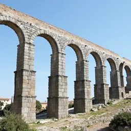 a roman aqueduct that looks like a sea serpent
