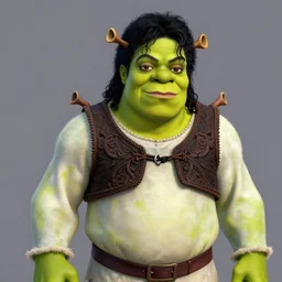 shrek as michael jackson, highly detailed, digital painting, artstation, concept art, sharp focus, illustration, art by greg rutkowski and alphonse mucha