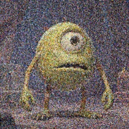 still from Monster Island, Laika, stop-motion film (1924)