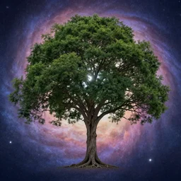 tree, 🌌, harmony of the universe, digital art