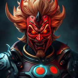 masterpiece _ portrait _ of _ a _ deathlord _ ronald mcdonald _ with _ cosmic _ armor _ au _ naturel _ hyper _ detailed _ digital _ art _ trending _ in _ artstation _ cinematic _ lighting - h 7 0 4