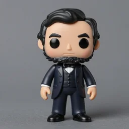 abraham lincoln, stop motion vinyl action figure, plastic, toy, butcher billy style