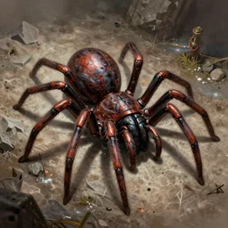 arachnid homeworld, science fiction digital art, highly detailed, limited color theme, artstation, by rodney matthews, by james gurney