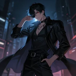 nightcore by davinci, dramatic pose, pixiv