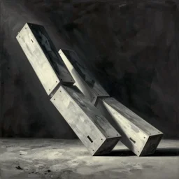 long boxes falling out of space next to each other, zdzislaw beksinski