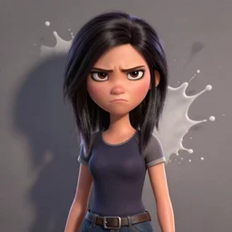 ugly adult woman character portrait, by pixar, highly detailed, dynamic shadows, 4 k, splash art