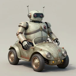 ( ( ( ( ( 1 9 5 0 s retro future android robot fat robot scarab beetle wagon. muted colors., ) ) ) ) ) by jean - baptiste monge,!!!!!!!!!!!!!!!!!!!!!!!!!