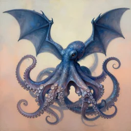 painting of hybrid dragon!!! and ( ( ( ( octopus ) ) ) ) fused together, intercrossed animal, by zdzislaw beksinski, by lewis jones, by mattias adolfsson, cold hue's, warm tone gradient background, concept art, digital painting