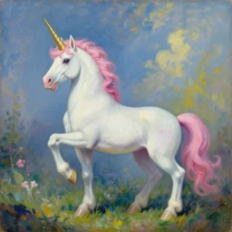 surreal painting named unicorn kingdom by Vladimir Kush,
