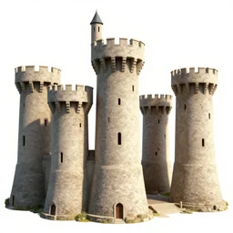 five medieval towers, art station
