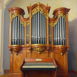 painting of a beautiful rendition of the a grand ornate pipe organ, illustration, artistic, colorful, hyper detailed, in the style of greg rutkowski,