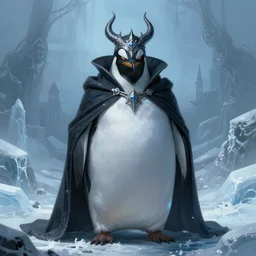 anthropomorphic evil penguin warlock, dark clothes, icy landscape, portrait, dnd, mystical, character, fantasy, intricate, elegant, digital painting, artstation, concept art, smooth, 8 k frostbite 3 engine, ultra detailed, art by artgerm and greg rutkowski and magali villeneuve