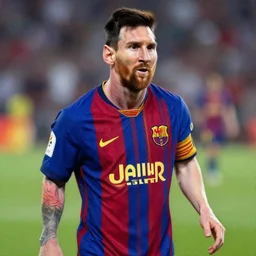 messi, painting by grant wood, very detailed, ultra realistic