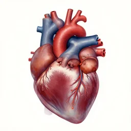 medical illustration of the heart by Alex Grey