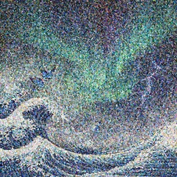 acid design style, ukiyo - e, waves of space lightning butterfly, aurora, galaxy, mist, gradient color