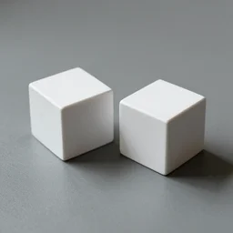 two cubes on the floor