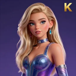 madison beer a an intergalactic popstar, render, blender render, unity render, 4 k wallpaper, art station trending, artstation 4 k coherent, coherent, 4 k, detailed