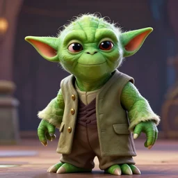 Yoda in a PS1 Tekken cutscene