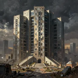 a boring dystopia, painting