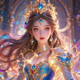 portrait of princess, beautiful, attractive, glowing, ornate and intricate, jaw dropping, dynamic lighting, colorful, fairy tale, intricate and detailed, 4 k octane render, wide eyes