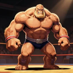titan monster wrestling, artstation