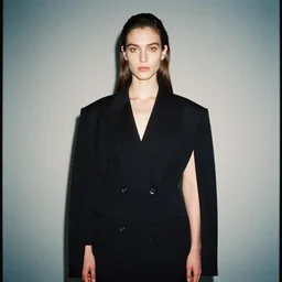 realistic photoshooting for a new raf simons lookbook, color film photography, photo of a woman, photo in style of tyler mitchell, 3 5 mm, featured on vogue