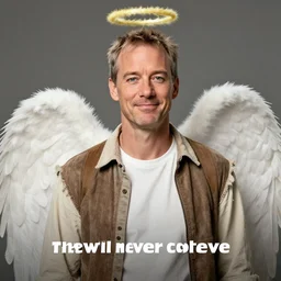 bill murray, saviour complex, humble brag, angel halo, frumpy clothes, likeable, meek smile, unshaven, they'll never believe you, goonies sequel movie poster, family adventure movie, gold dappled light, piles of golden pirate treasure, sparkling gold coins and assorted jewels