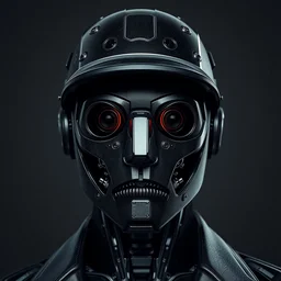 a portrait of noir robot detective, mechanichal face, hard surface, realistic