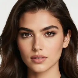 an extreme close up photo of a Mexican supermodel female, in her early 20s