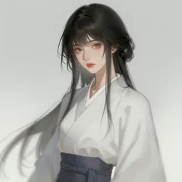 digital art of a woman by 暮 寺 musi, featured on artstation