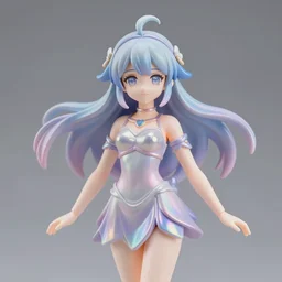james jean isolated menhera magical girl vinyl figure, figure photography, smooth sharp focus, holographic undertones, anime stylized, high detail, ethereal lighting
