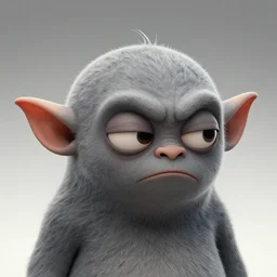 detailed closeup portrait of grey cute mr bean goblin looking tired, in the style of rob lefield and dan mumford, epic gradient, by atey ghailan, by greg rutkowski, by greg tocchini, by james gilleard, by joe fenton, by kaethe butcher, gradient yellow black, black and white color scheme, grunge aesthetic, graffiti tag