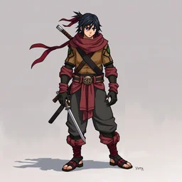 itachi uchiha with his akatsuki fit but its michelangelo from the teenage mutant ninja turtles