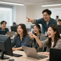 stable diffusion users pointing and laughing at dalle-2 users