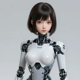 concept art of a beautiful robot lady | | very anime, cute - fine - face, pretty face, hourglass figure, realistic shaded perfect face, fine details by stanley artgerm lau, wlop, rossdraws, james jean, andrei riabovitchev, marc simonetti, and sakimichan, tranding on artstation