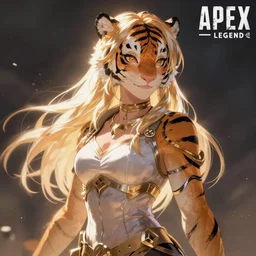 Jasmine the Tiger Princess in apex legends as an anime character digital illustration portrait design by Ross Tran, artgerm detailed, soft lighting