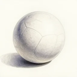 (watercolour) pencil drawing of a ball